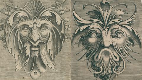 Cornelis II Floris, Masker (uit de serie Pourtraicture ingenieuse de plusieurs facons de masques), ca. 1550-1560