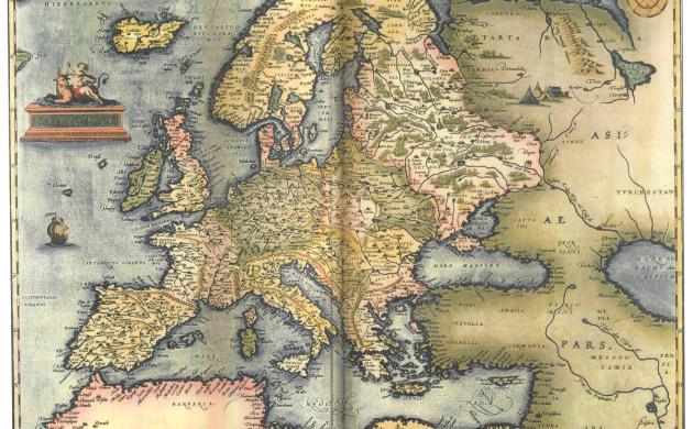 kopergravure van Europa door Abraham Ortelius